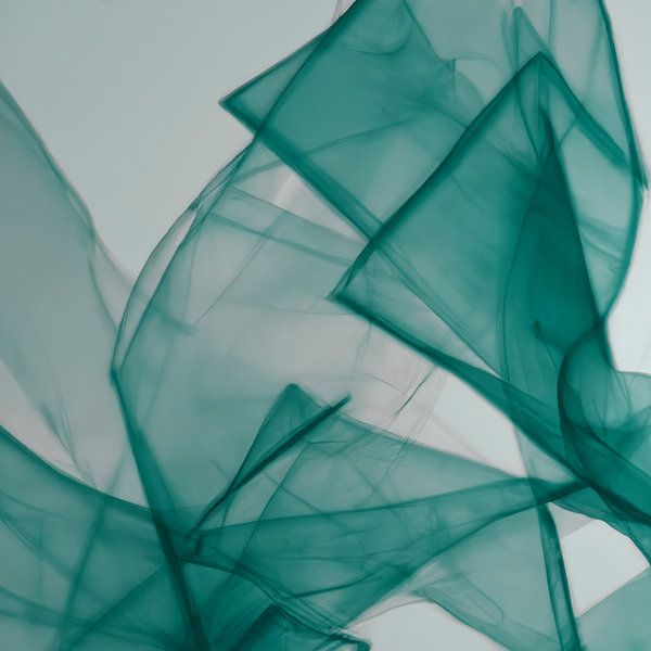 Modern shapes and lines abstract in green by Studio Allee