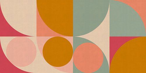 Bauhaus-stijl in vrolijke kleuren