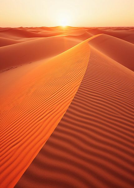 Uitzicht over de woestijn van fernlichtsicht