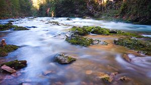 Flowing downstream