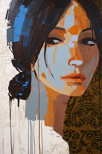 Woman in Colour | Abstract Portrait of a Woman by Art Whims