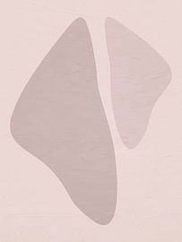 Art moderne abstrait, organique et géométrique dans des tons ocres