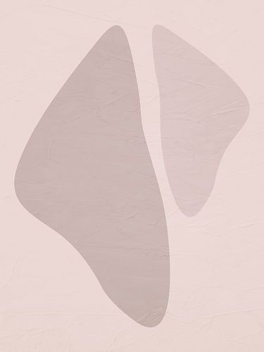 Abstract organic geometric modern art in earth tones