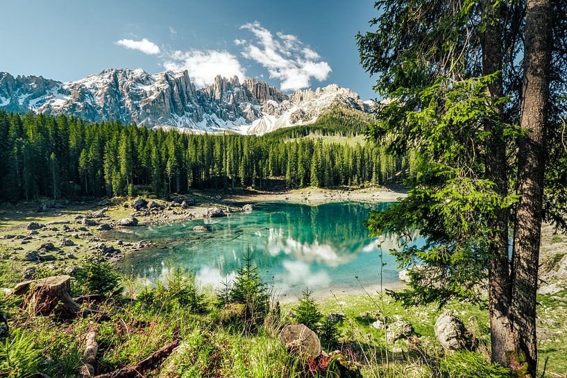 Lake Karersee (Lago di Carezza) by Sidney van den Boogaard