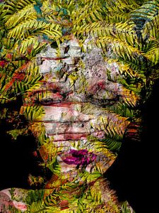 The woman with the fern