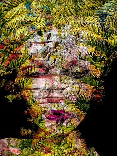 The woman with the fern