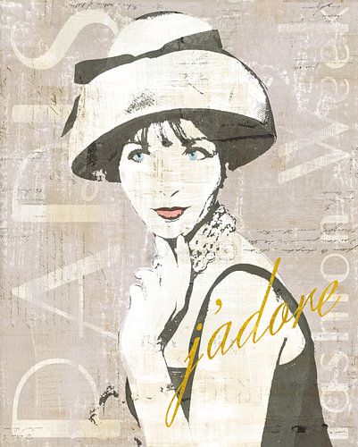 Fashion Week Paris Screenprint I, Sue Schlabach by Wild Apple