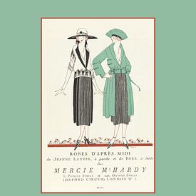 Mercie McHardy | Art Deco Fashion Print | Historische mode tijdschrift | Modern en minimal touch van NOONY