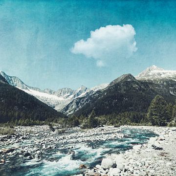 Bergstroom Lombardije Italië van Dirk Wüstenhagen