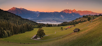 Sonnenaufgang Heiligenschwendi im Berner Oberland