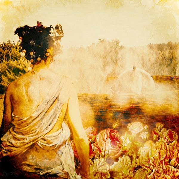 Rêve de Jour près dún Fontain D'eau par Helga Blanke
