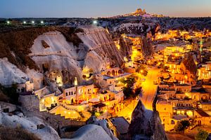 Zonsondergang in Cappadocië
