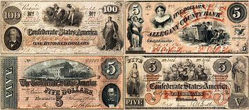 Vintage Amerikaanse dollar biljetten van Martin Bergsma