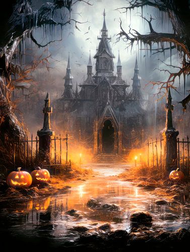 HALLOWEEN ART Mysterieus kasteel