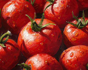 Schilderij Tomaten van Blikvanger Schilderijen