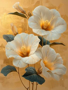 Beige Trompetklimplant | Golden Serenity van I ❤ Bloemen