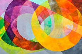 Colourful geometric shapes and colours by Poster Art Shop