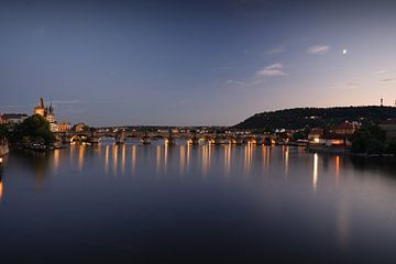 De Karelsbrug in Praag! van LF foto's