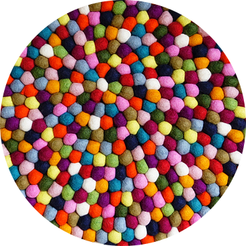 Multicolored Felt Balls van Harry Hadders
