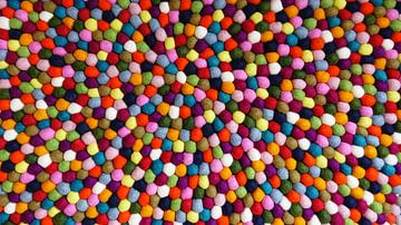 Multicolored Felt Balls van Harry Hadders