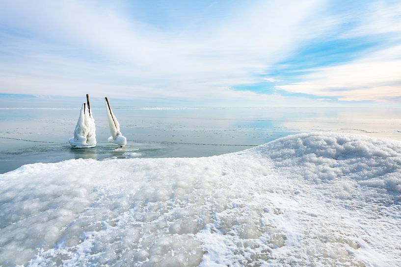 L'hiver sur l'IJsselmeer 2021 par Etienne Hessels