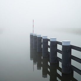 mistuitzicht over Oude IJssel van Karin in't Hout