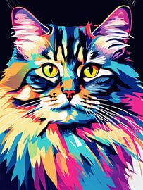 Siberian Cat Pop Art