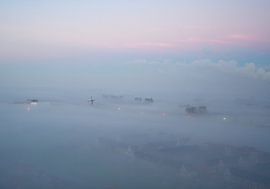 Foggy winter morning by Yvonne de Bondt