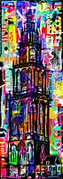 Martinitoren Groningen graffiti