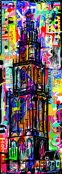 Martinitoren Groningen graffiti