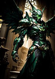 Grüner Roboter in der Kathedrale von Ruzerin