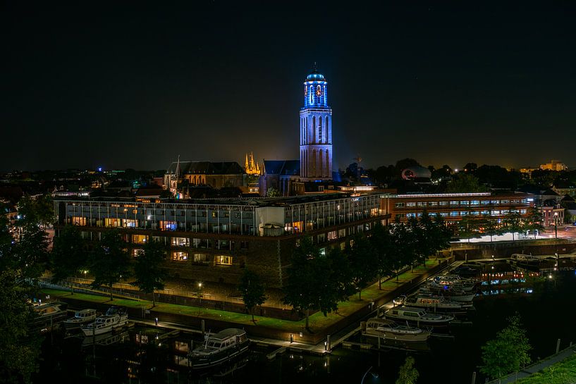 Zwolle bei Nacht von Thomas Bartelds