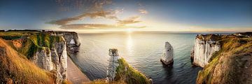 Krijtrotsen bij Etretat in Frankrijk van Voss Fine Art Fotografie