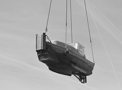 Sorti de l'eau.
