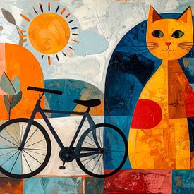 Katze und Fahrrad von ¡ guay !