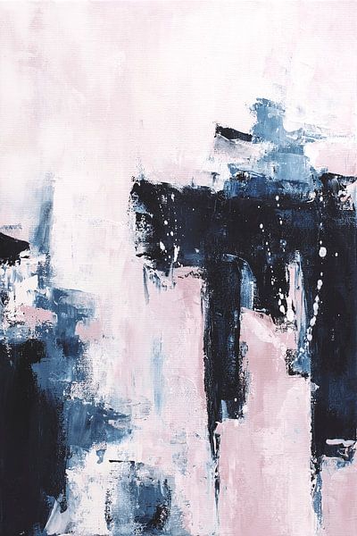 pink and navy by Ela Szczepaniak