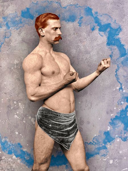 Boxer Blue (Serie von 4) von Blikstjinder by Betty J