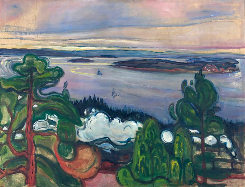 Fumée de train, Edvard Munch par All the Masters