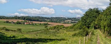 Panorama of Valkenburg with the Wilhelminatoren as eye-catcher by John Kreukniet