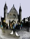 Haagsche sfeertjes Binnenhof impressie van Fons Bitter thumbnail