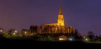 St. Martinskirche in Vijlen bei Nacht von John Kreukniet Miniaturansicht