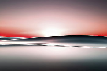 Coucher de soleil sur la mer abstraite-01