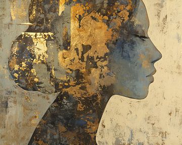 Fading into Golden Blue van De Mooiste Kunst