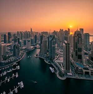 Sonnenuntergang Dubai Marina
