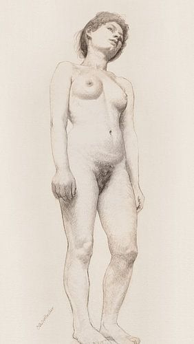 Nu féminin debout, Otto H. Bacher (1878-1879)