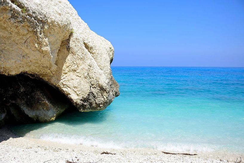 The far end of Myrtos Beach by Frank's Awesome Travels