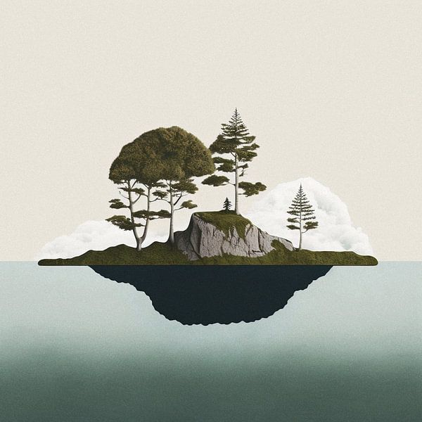 Vertstild landscape number ten by Vlindertuin-Art