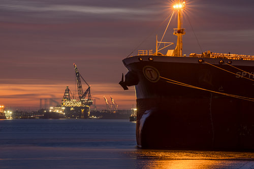 Ein Herbstmorgen im Hafen