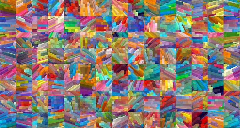 Kleurrijke blokken van Marion Tenbergen