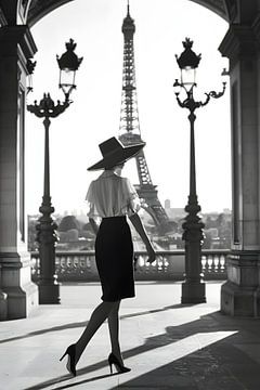 Modeshoot bij de Eiffeltoren van Skyfall